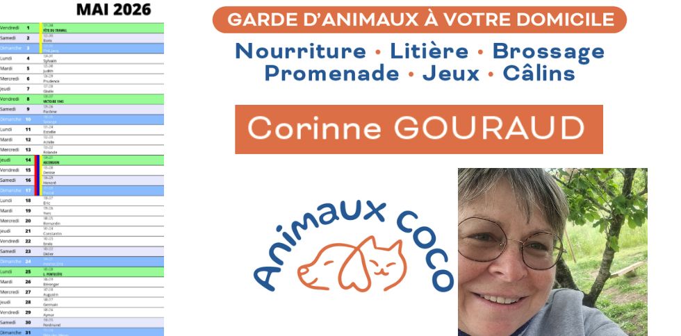 Ponts de mai en Vendée : confiez votre animal à votre petsitter professionnelle à votre domicile